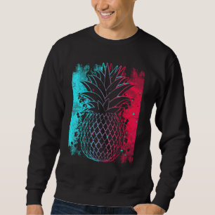 Ananas im Techno-Farbfestival Synthesizer Wh Sweatshirt