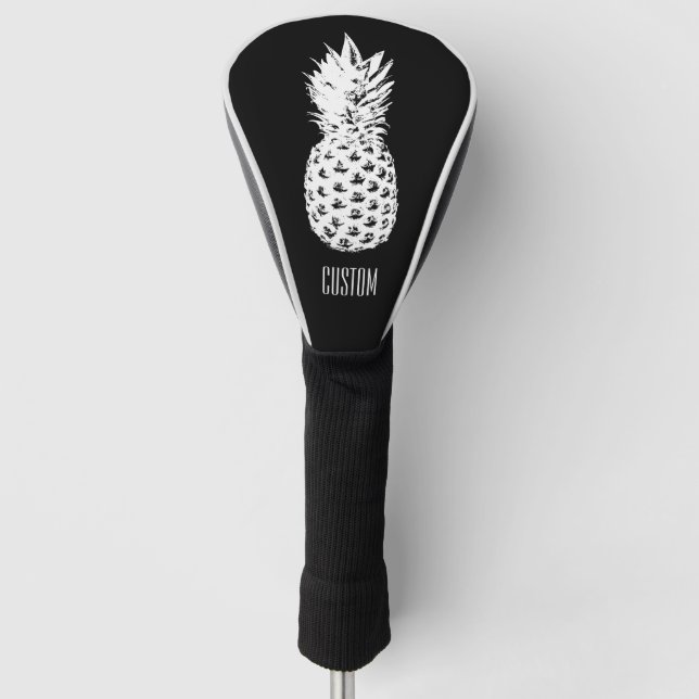 Ananas-Image-Golf-Treiber Kopfschutz Abdeckung Golf Headcover (Vorderseite)