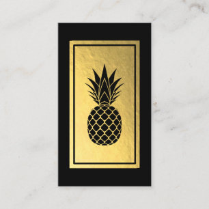 Ananas-Imitat Gold Foil Business Card Visitenkarte