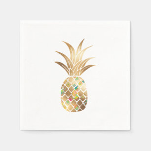 Ananas, Imitate Gold+Collage Serviette