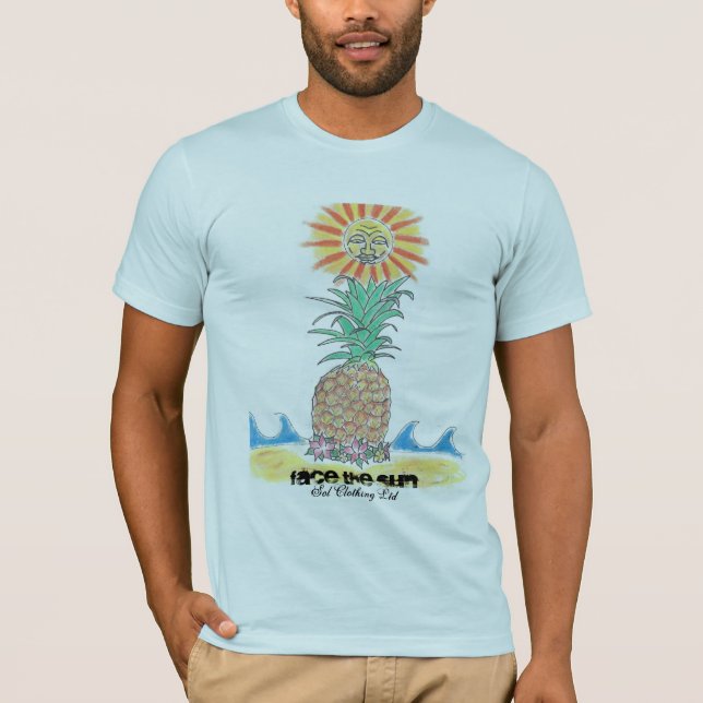 Ananas in der Sonne T-Shirt (Vorderseite)