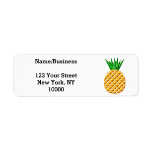 Ananas, in Gelb und Grün Zeichnend