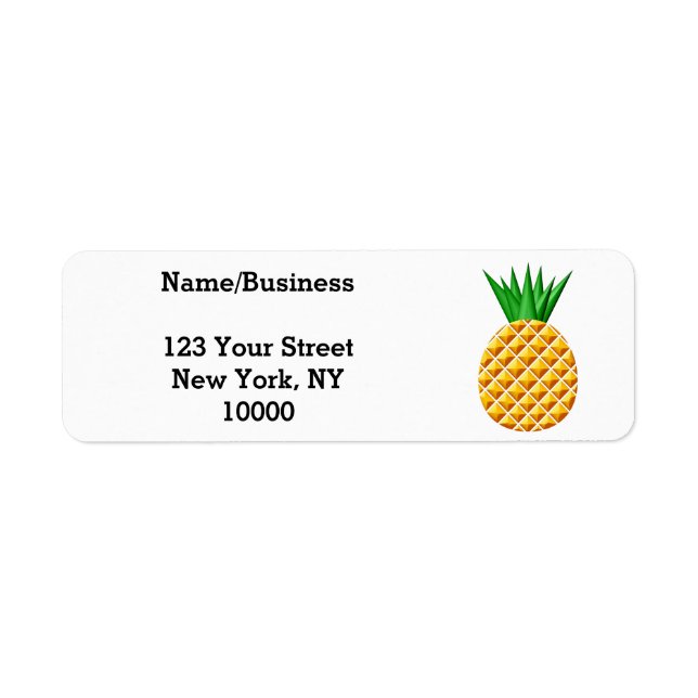 Ananas, in Gelb und Grün Zeichnend (Vorne)