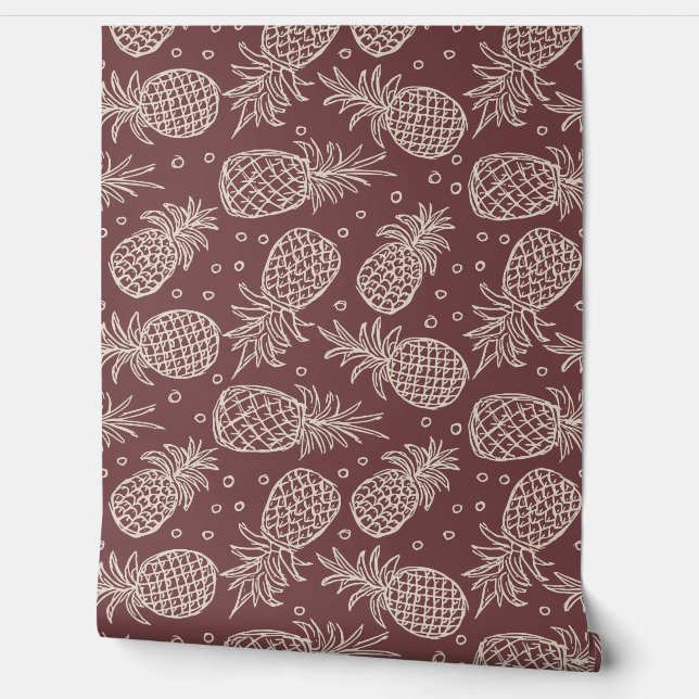 Ananas in Gerüchten von Behr Tapete (Abrollen)