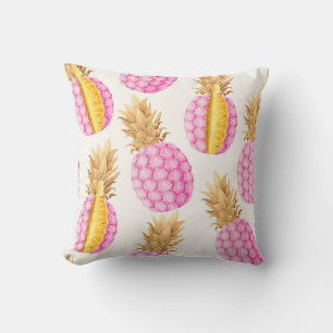 Ananas in Rosa: Hoch detailliert Vintag Kissen