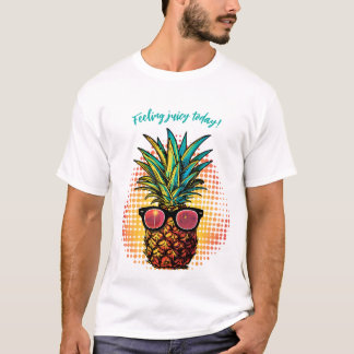 Ananas in schwarzer Sonnenbrille T-Shirt