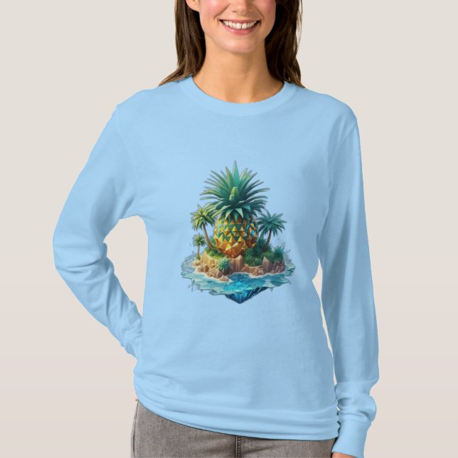Ananas-Insel. T-Shirt (Vorderseite)