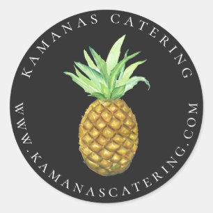 Ananas Island Personalisierter Catering Sticker
