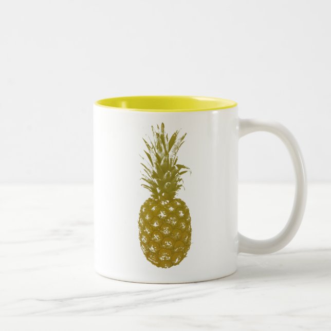 Ananas Kaffeepause Tasse (Rechts)