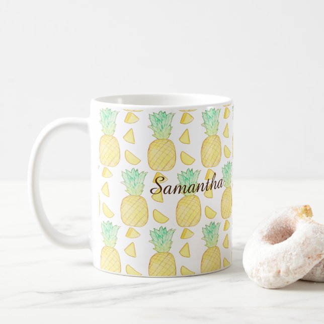 Ananas Kaffeetasse (Mit Donut)