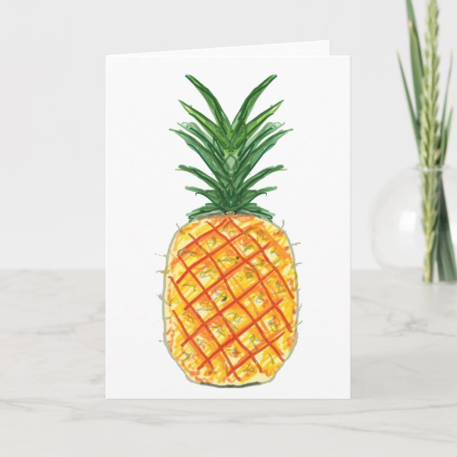 Ananas Karte (Vorderseite)