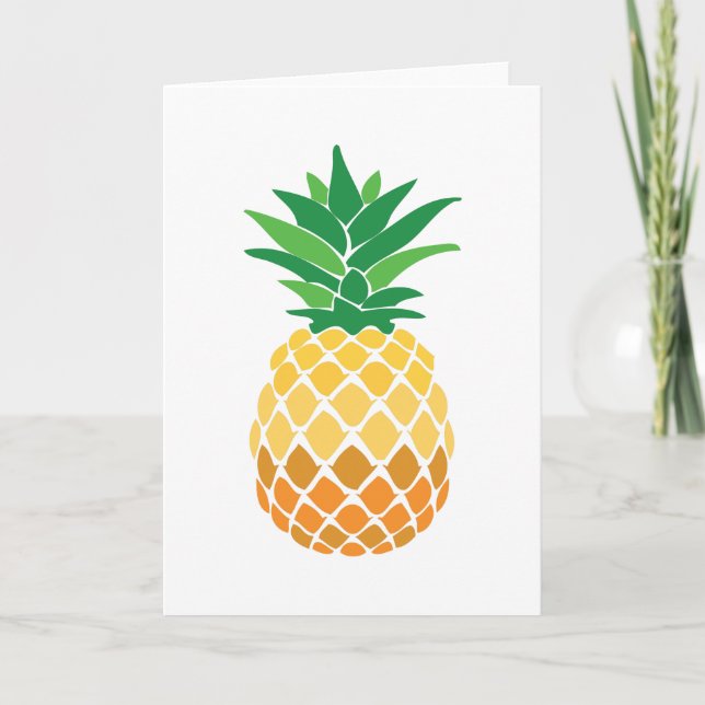 Ananas Karte (Vorderseite)