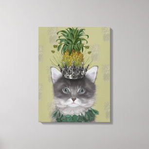 Ananas-Katze Leinwanddruck