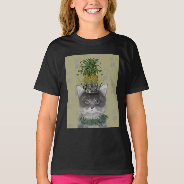 Ananas-Katze T-Shirt (Vorderseite)