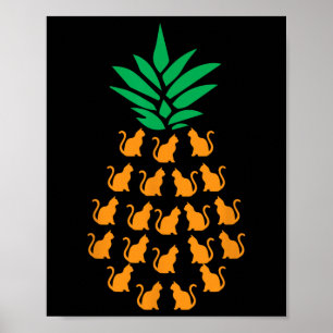 Ananas Katzen Apparel Katze Lover Aloha Hawaii Bea Poster