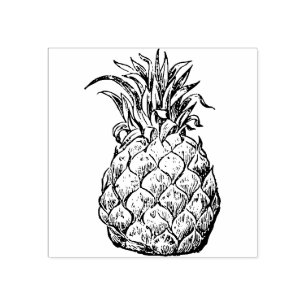 Ananas-Kautschuk-Briefmarke Gummistempel
