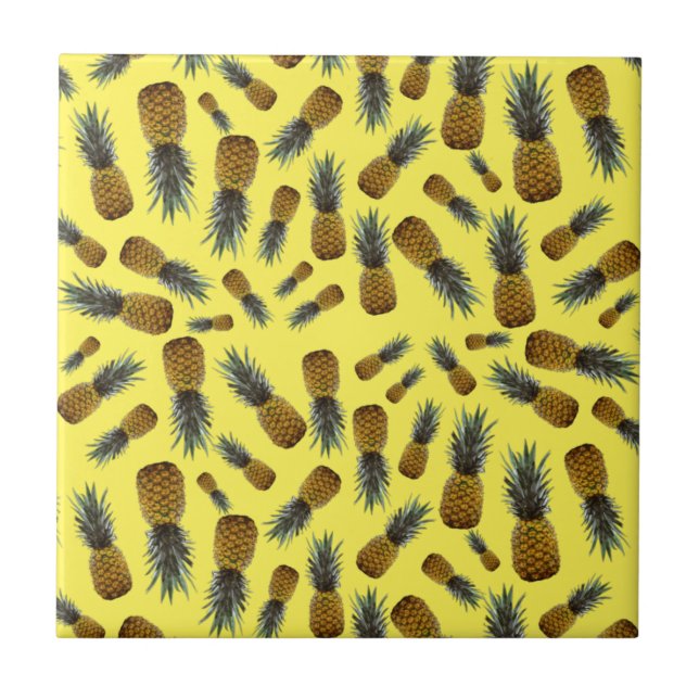 Ananas-Keramik Fliese (Vorderseite)