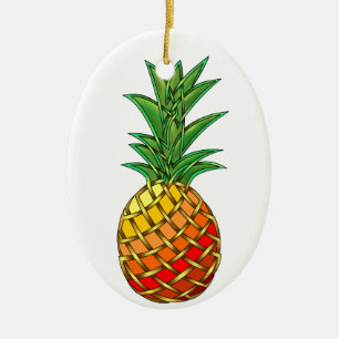 Ananas Keramikornament