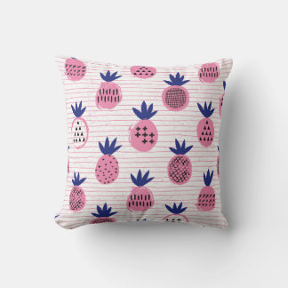 Ananas-Kinderdesign, Vintages Muster. Kissen