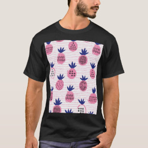 Ananas-Kinderdesign, Vintages Muster. T-Shirt