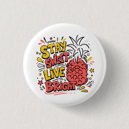 Ananas-Knopfnadel | Süßer tropischer Badge Button