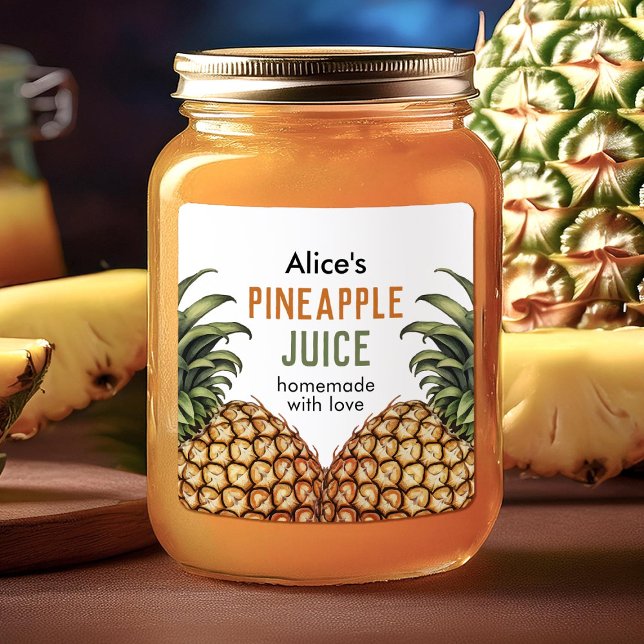 Ananas-Konzentrat Quadratischer Aufkleber (Von Creator hochgeladen)