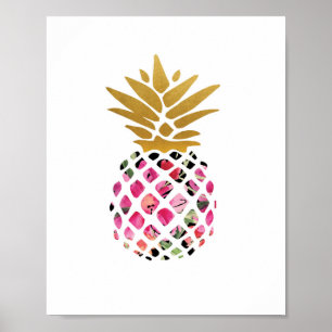 Ananas - Kunst-Druck - Dekor Poster