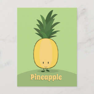 Ananas lächeln   Postkarte