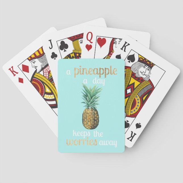 Ananas Lebensangebot Spielkarten (Rückseite)