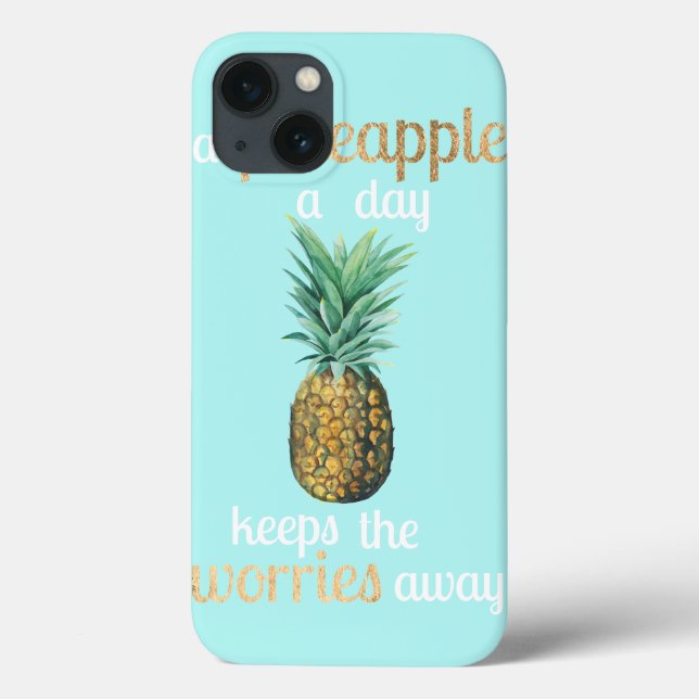 Ananas Lebensquote Case-Mate iPhone Hülle (Rückseite)