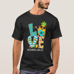 Ananas Liebe Counselor Life Hallo Sommerwochen T-Shirt