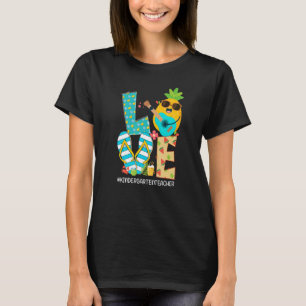 Ananas Liebe Kindergarten Lehrer Hallo Sommer V T-Shirt