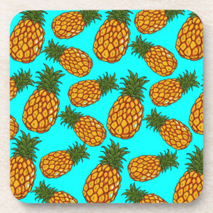 Ananas-Liebesmuster - Leckeres Tropisches Exotisch Getränkeuntersetzer