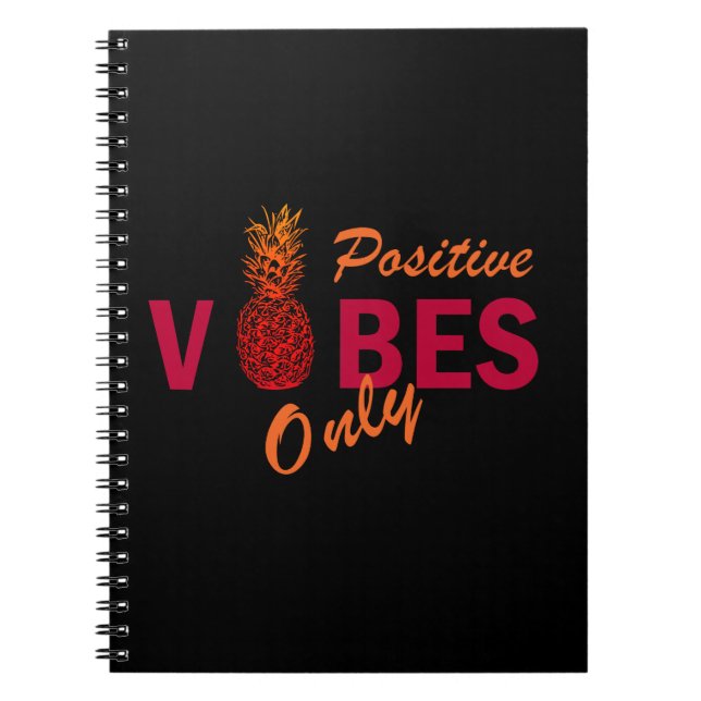 Ananas liebt nur positive Vibes Notizblock (Vorderseite)