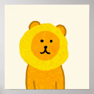 Ananas-Lion-Poster Poster