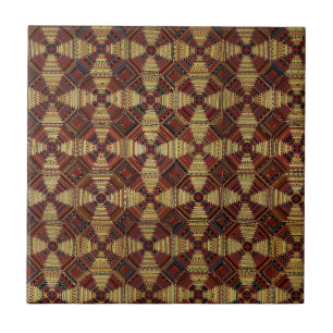 Ananas-Log-Cabin-Patchwork-Design Fliese