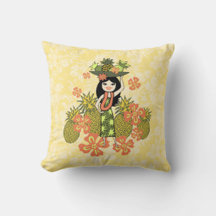 Ananas Luau Hawaiian Square Pillows Kissen
