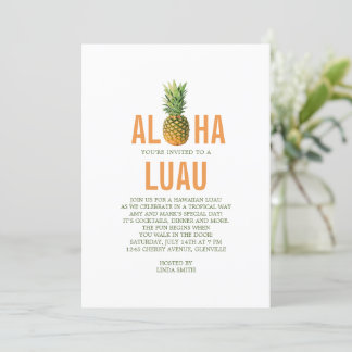 Ananas-Luau-Party Einladung