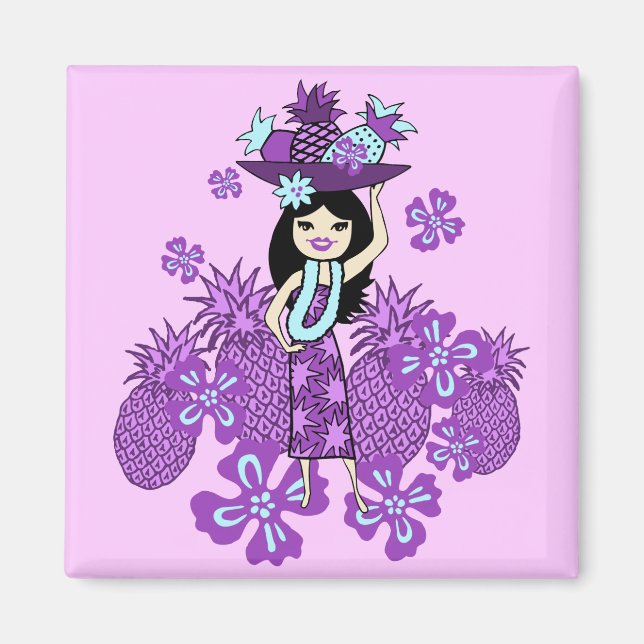 Ananas Luau Tropische Magnete (Vorne)