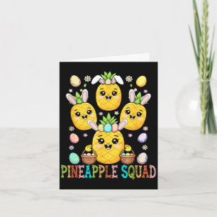 Ananas lustiges Team Ostern Hasenjagd Karte