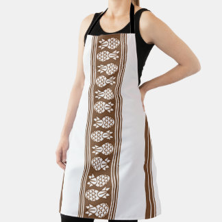 Ananas Luxury Jacquard Streifen Schürze