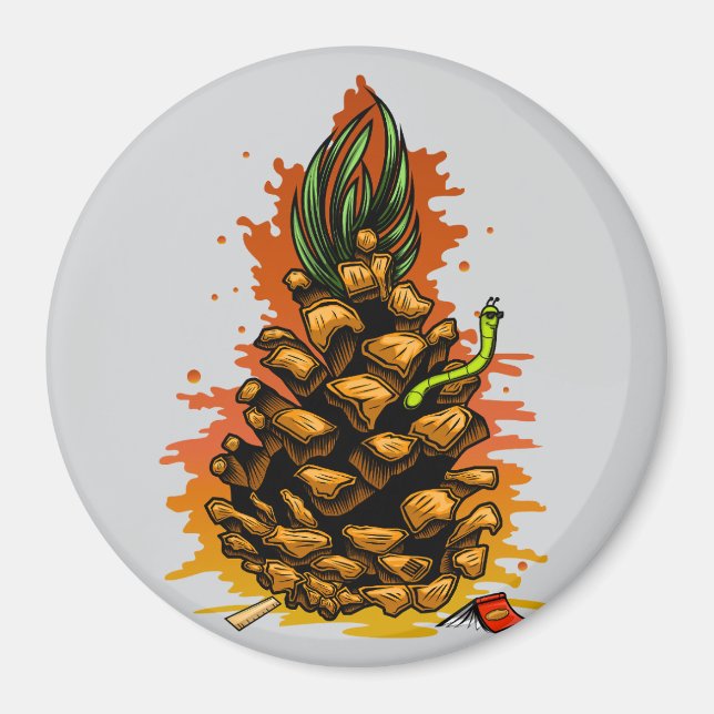 Ananas Magnet (Vorne)