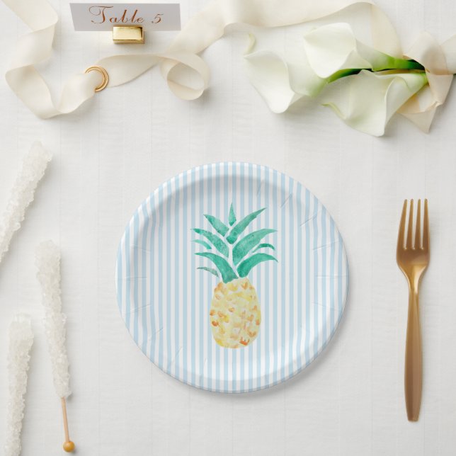 Ananas Malerei Luau Party Pappteller (Hochzeit)