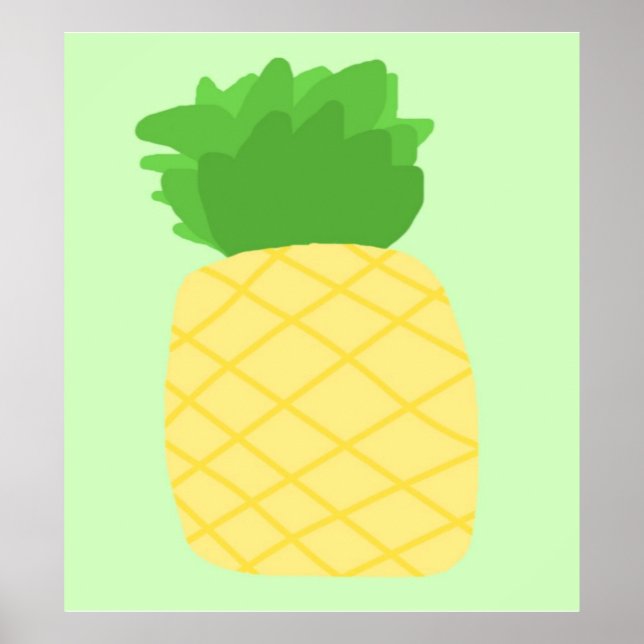 Ananas-Malerei Poster (Vorne)