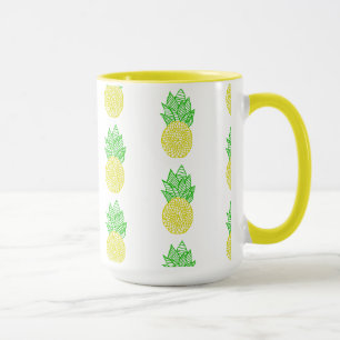 Ananas-Mandala Tasse