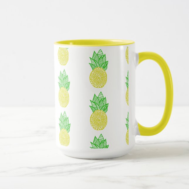 Ananas-Mandala Tasse (Rechts)