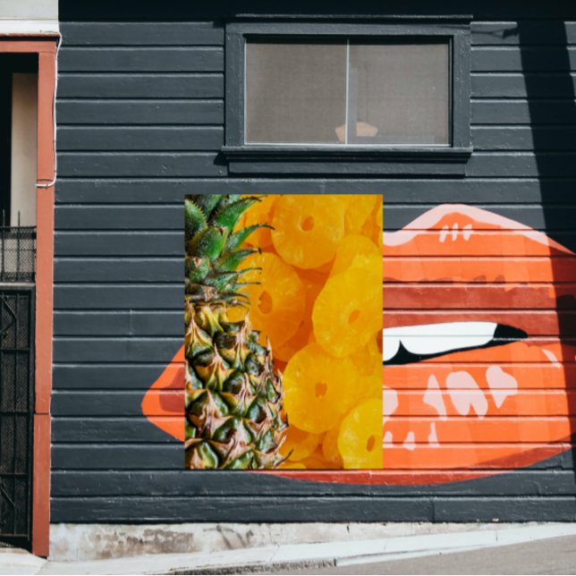 Ananas mit Ananas, geschnitten Ananas, Feinschmeck Poster (Von Creator hochgeladen)