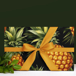 Ananas mit Aquarellfarbe Nahtloses Muster Geschenkpapier