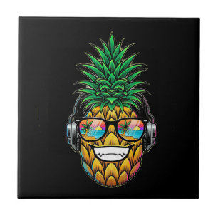Ananas mit Brille Fliese