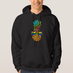 Ananas mit glatter Blüte Hoodie
